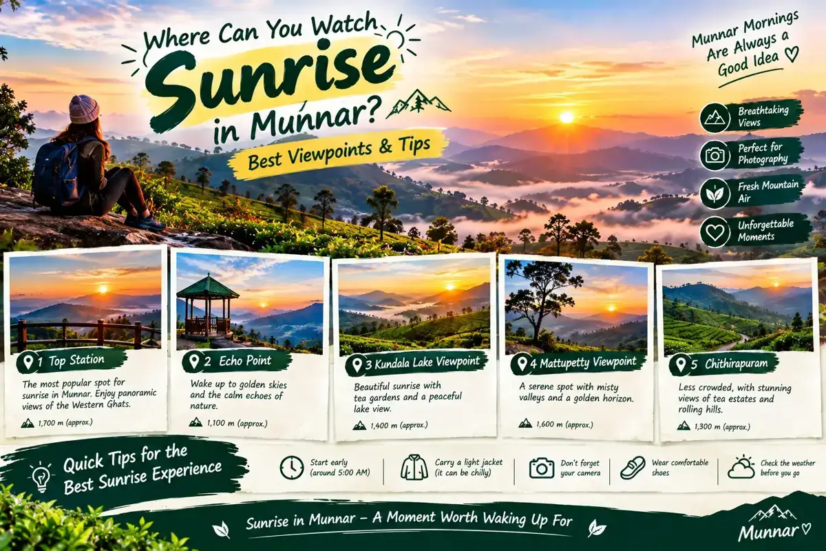 Where Can You Watch Sunrise in Munnar? Best Viewpoints & Tips