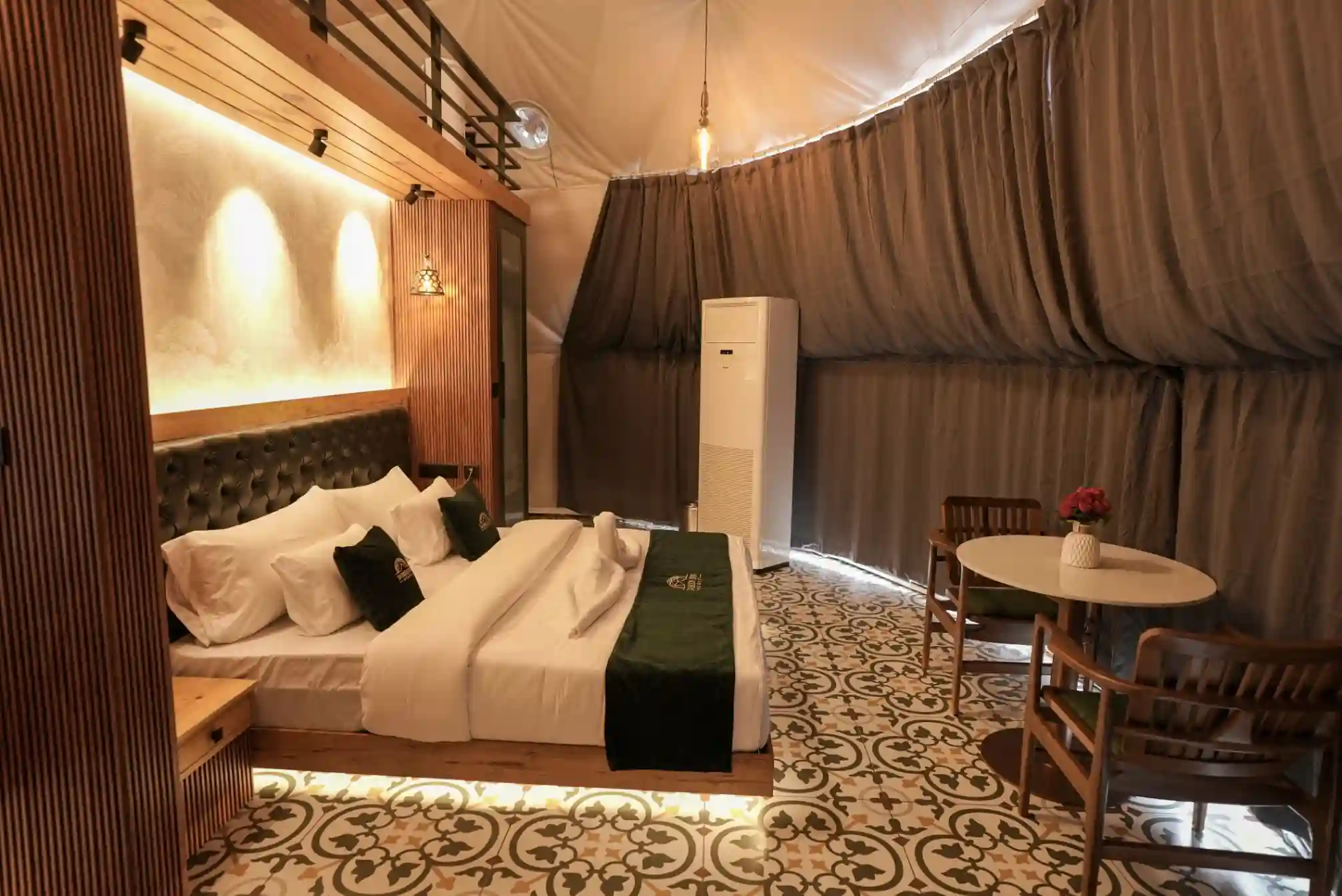 Air conditioned dome accommodation
