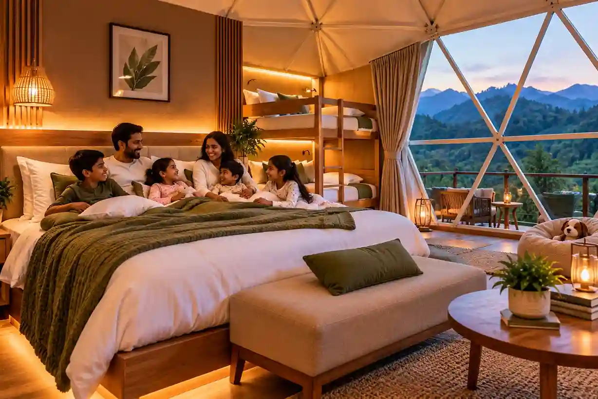 Family friendly dome stay