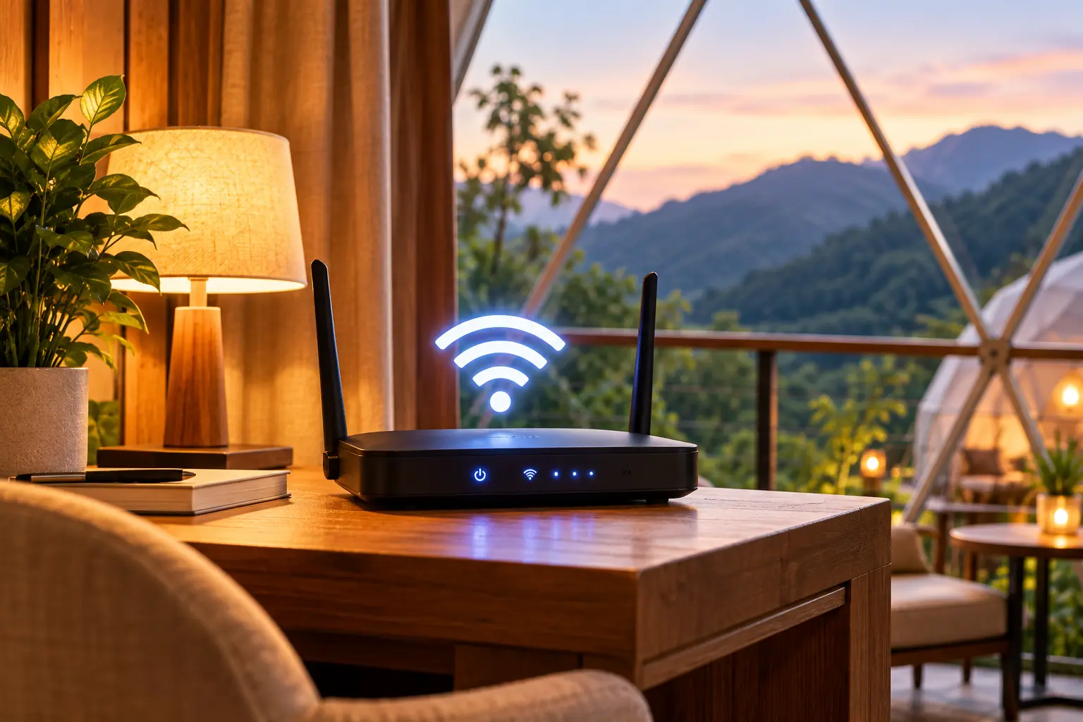 High speed WiFi at Domes Inn Heaven